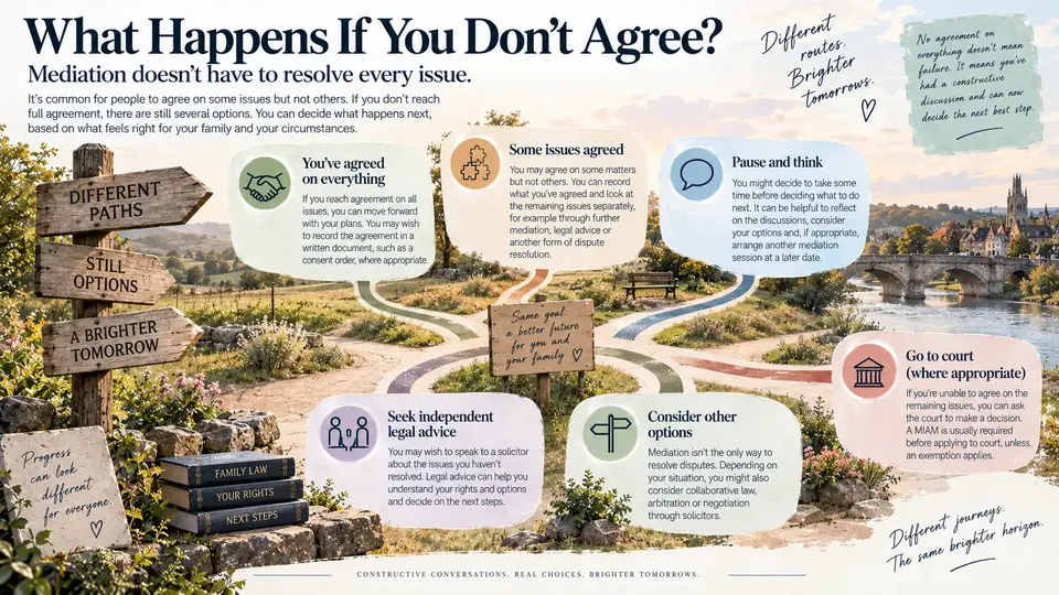 What happens if parents disagree on internal relocation infographic from Cavendish Family Mediation